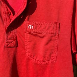 Travis Mathew polo with pocket, size small